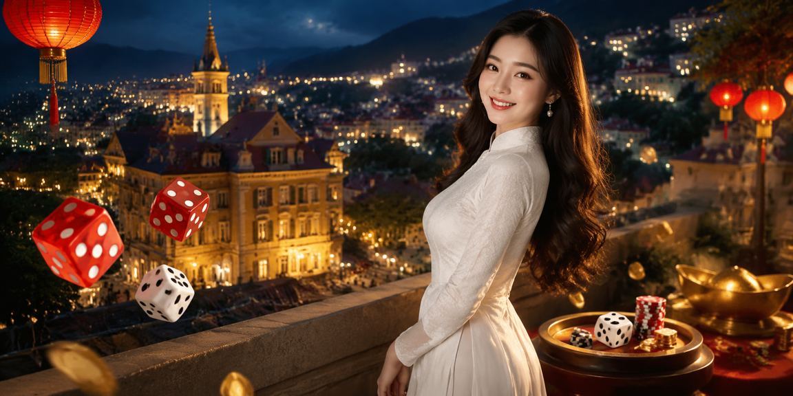 Người chơi tham gia cá cược tài xỉu tại Đà Lạt trong trang phục áo dài truyền thống