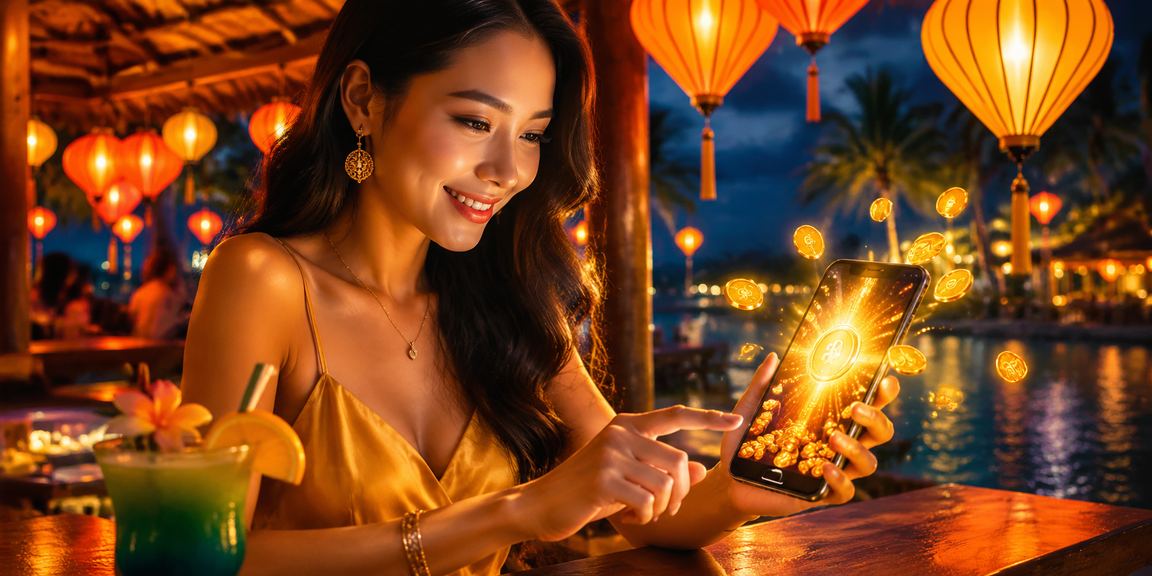 Không khí lễ hội đèn lồng Hội An với người chơi nhận bonus hoàn tiền từ nền tảng