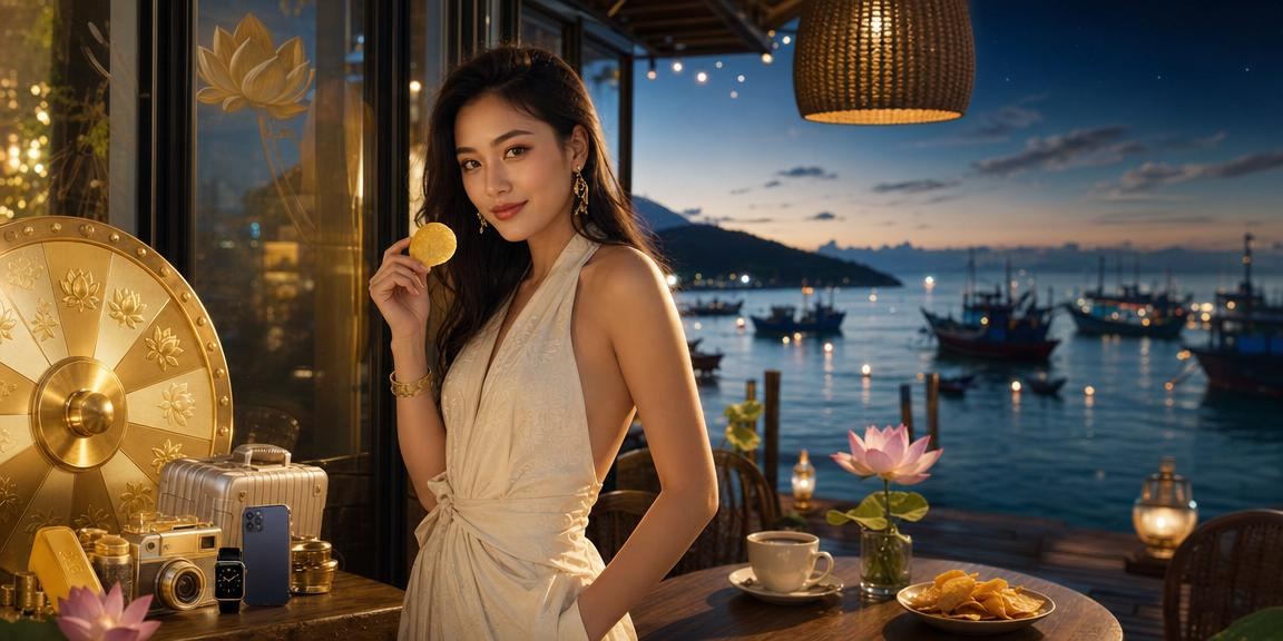 Người chơi sử dụng ứng dụng cá cược trên điện thoại tại Mũi Né bên quán cà phê